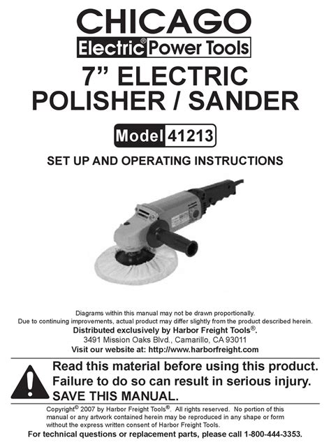Chicago Electric Power Tools Model 92623 Parts Reviewmotors.co